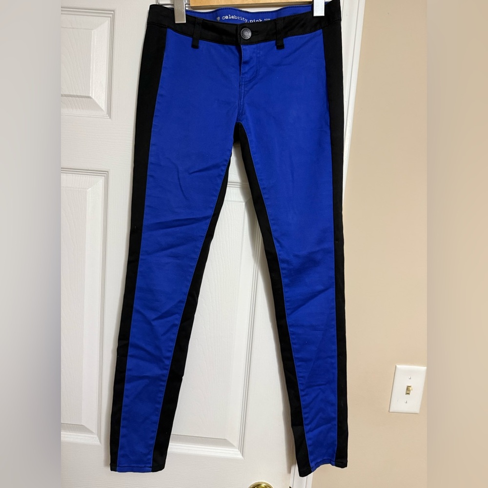 Celebrity Pink Sapphire and Black Pants